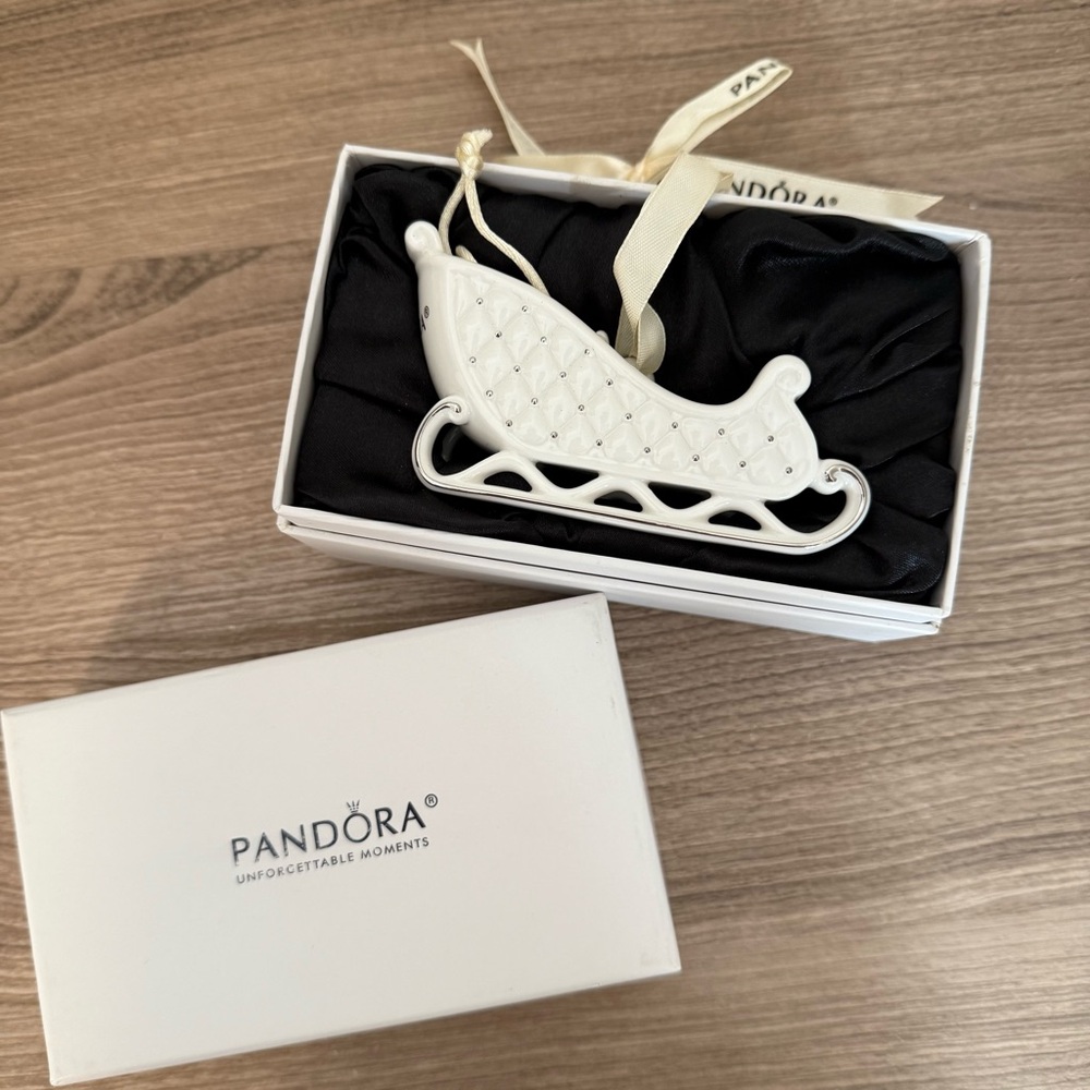 PANDORA 2014 Sled Christmas Ornament